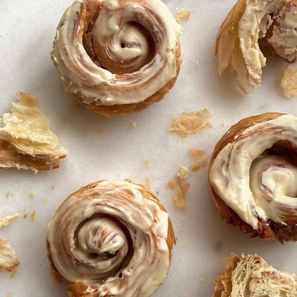 Maple Frosted Cinnamon Bun